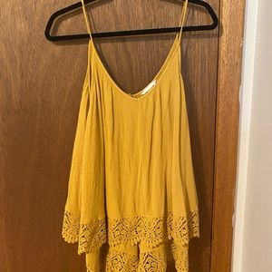 Boho yellow romper